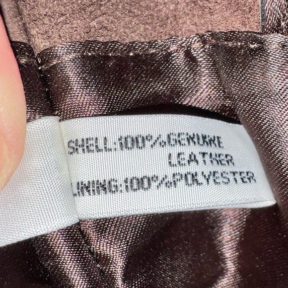 Vintage Pamela McCoy Wavy Color Block Genuine Suede Tote - Picture 5 of 13